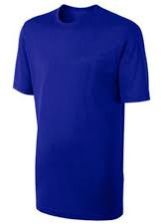 Mens Premium Dot Knit Blue Round Neck T-Shirts