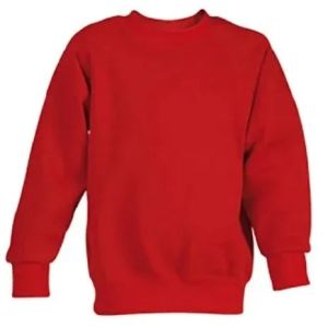 Mens Pure Cotton Red Sweatshirt