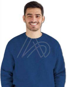 Mens Premium Cotton Navy Blue Sweatshirt