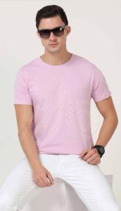 Mens Premium Poly Cotton Melange Round Neck T-shirts