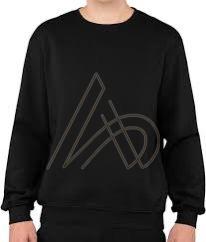 Mens Pure Cotton Black Sweatshirt