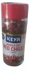 Keya Wonder Hot Red Chilli Flakes, Packaging Type : Plastic Jar, Packaging Size : 40gm