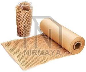 Honeycomb Paper Roll, Color : Brown For Packaging