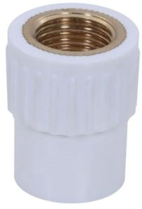 Worldflow UPVC Brass Fta, Color : White For Pipe Fitting