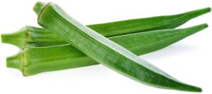 Natural Green Fresh Okra