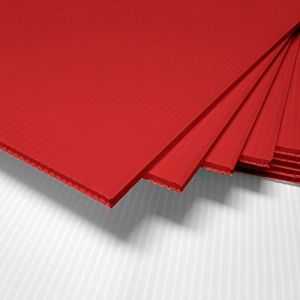 Red PP Corrugated Sheets