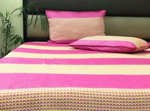 Printed Silk Kerala Bed Cover, Color : Multicolor For Salon, Lodge, House, Hotel, Hospital