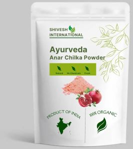 Organic Ayurveda Anar Chilka Powder, Color : Light Pink Dried