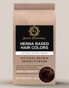 Natural Brown Henna Based Hair Color