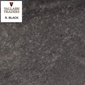 Polished R Black Granite Slab For Countertop, Flooring