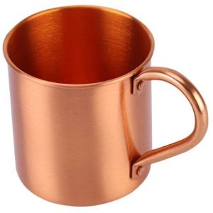 Polished Kavi-151 Copper Mugs, Color : Brown