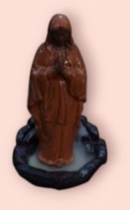 Polished Resin Jesus Smoke Fountain Statue, Color : Multicolor For Home