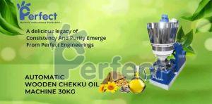 30 Kg Wooden Chekku Oil Making Machines