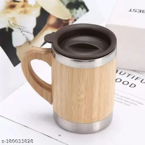 Bamboo Mug With Leak Proof Lid