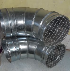 Aircare Polished Galvanized Iron Gi Plain Round Duct, Color : Silver