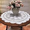 White Crochet Table Cover