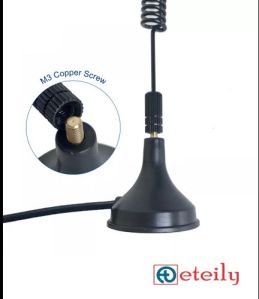 433MHz 8dBi Spring Magnetic Antenna With RG174 (L-3Mtr) Cable + Sma Male Connector