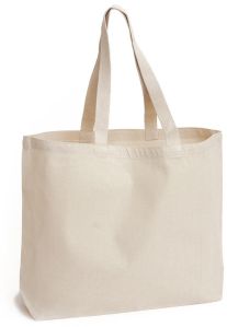 Printed Canvas Tote Bag, Color : White, Creamy For Shopping, Grocery