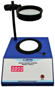 Fortuna Mild Steel 50Hz Digital Colony Counter 225 X 250 X 280mm, Display Type : LED Display