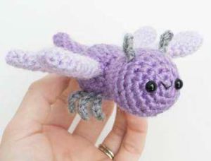 Crochet Stuffed Dragonfly Toy