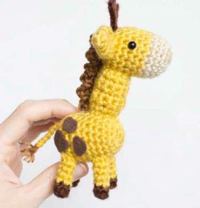 Crochet Stuffed Giraffe Toy