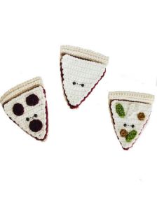 Crochet Stuffed Pizza Slices Toy