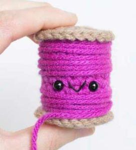 Crochet Stuffed Spool Toy