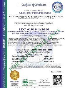IEC 61010-1:2010 Safety Requirement Certification Service