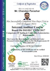 ISO 17025:2017 General Certification Service