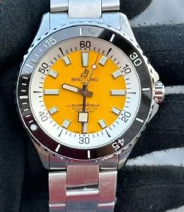 Breitling Super Ocean 44 Kelly Slater Steel Yellow Dial Swiss Automatic Watch