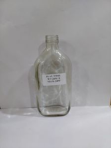 375 ml flat glass bottle