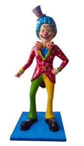 Fiberglass Colorful Joker Statue