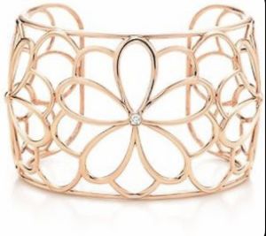 Ladies Flower Cuff Bracelet