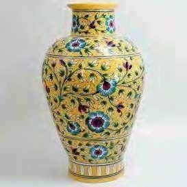 Blue Pottery Flower Vase