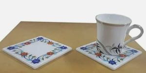 Marble Square Tea Coaster Set