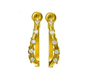 2.958 Grams Diamond Earrings