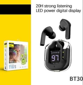 BT30 LED Power Digital Display Wireless Earbuds