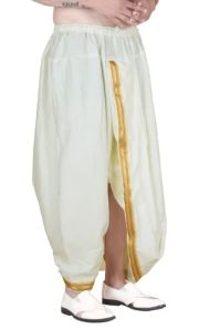 28 Inch kids  Readymade Off White Cotton Dhoti