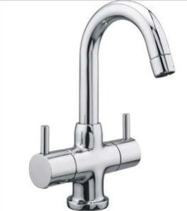 Flora Collection Brass Centre Hole Basin Mixer with Swinging Spout