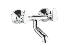 Leaf Collection Non Telephonic Wall Mixer Brass Faucet