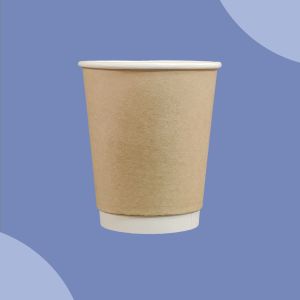 250ml Disposable Double Wall Paper Cups. Pack of 50 cups. Ideal for drinking water, tea, coffee