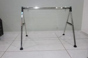 Silver Stainless Steel Baby Cradle