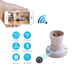 BUlb Holder Spy Camera WiFi Wireless