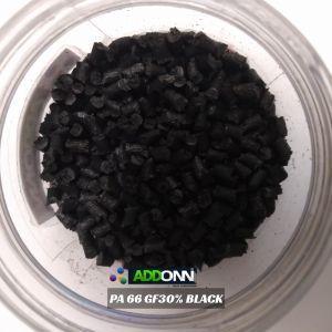 Nylon 66 GF 30% Black Plastic Pellets PA66 Granule 6512R Grade