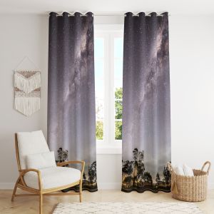 Glossy Printed Polyester Curtains