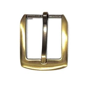 Golden Zinc Polished Belt Buckle