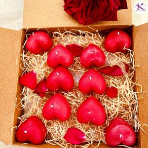 Rose Heart Candles