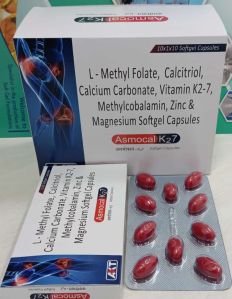 Calcitriol, Calcium Carbonate, Vitamin K27, Methylcobalamin, Zinc, Magnesium & L-Methylfolate Softgel Capsules