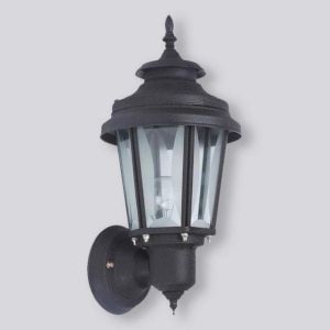 Black Metal Outdoor Wall Light, Packaging Type : Paper Box