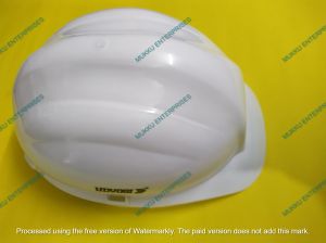 White Udyogi Safety Helmet With Ratchet
